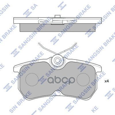 Колодки задние SANGSIN BRAKE SP1865